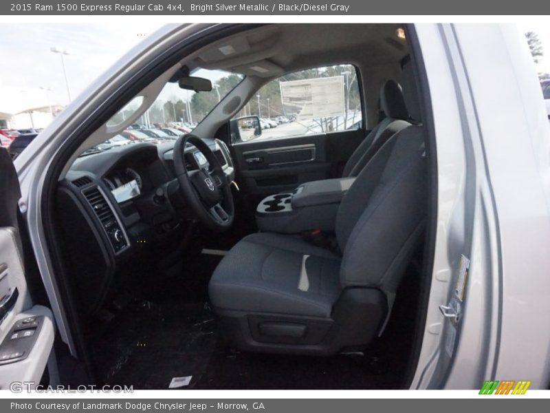 Bright Silver Metallic / Black/Diesel Gray 2015 Ram 1500 Express Regular Cab 4x4