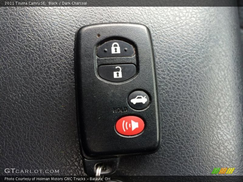 Black / Dark Charcoal 2011 Toyota Camry SE
