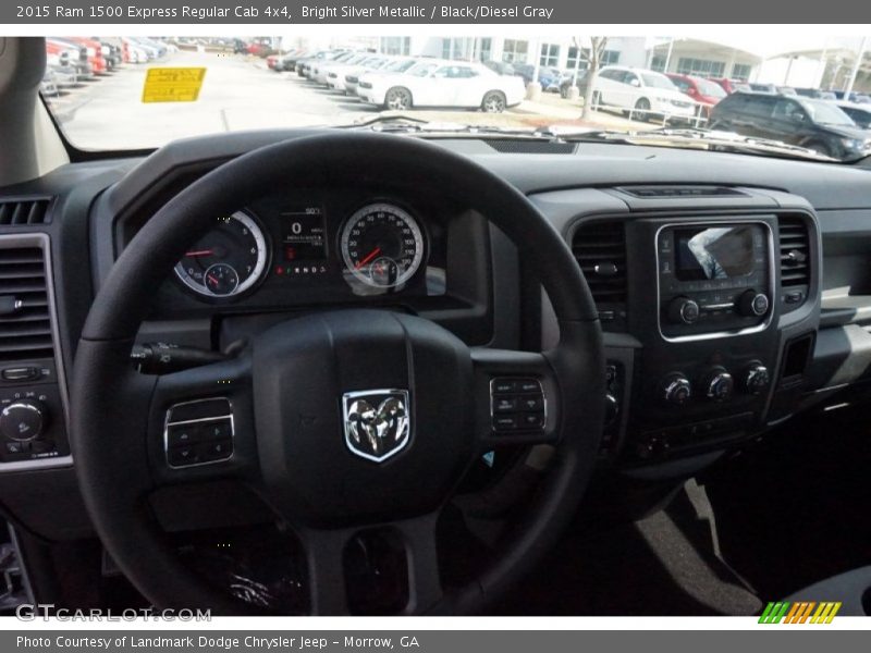 Bright Silver Metallic / Black/Diesel Gray 2015 Ram 1500 Express Regular Cab 4x4