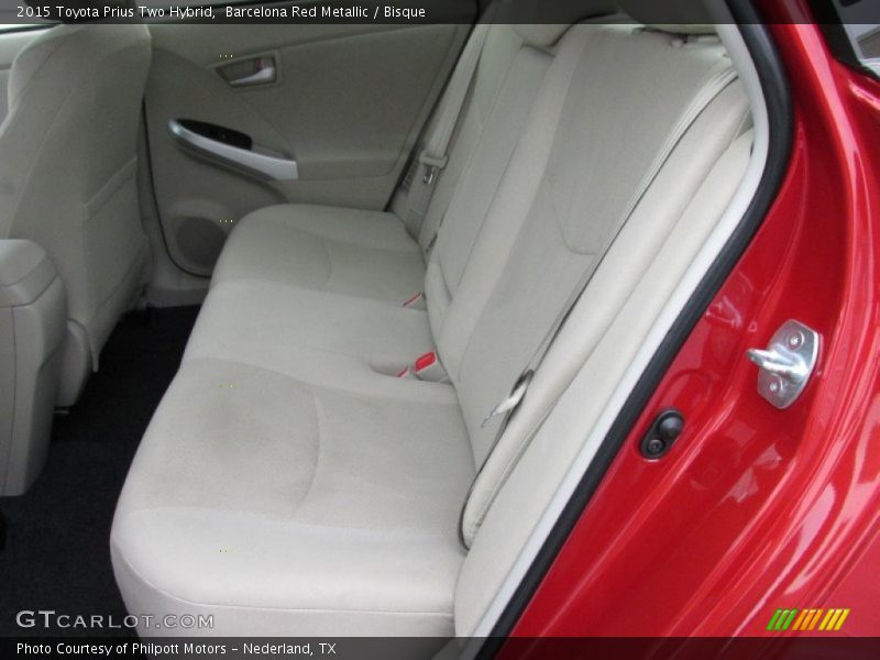 Rear Seat of 2015 Prius Two Hybrid