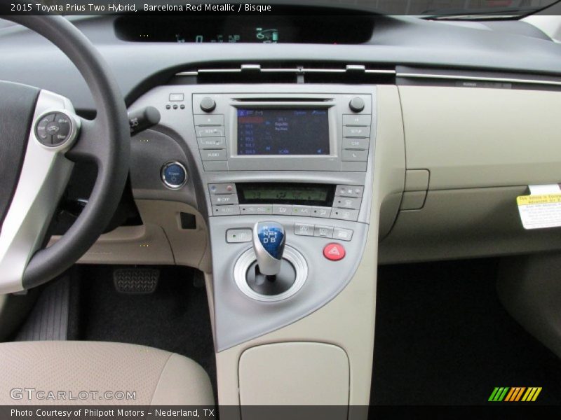 Dashboard of 2015 Prius Two Hybrid