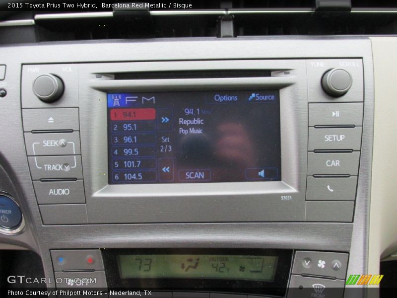 Controls of 2015 Prius Two Hybrid