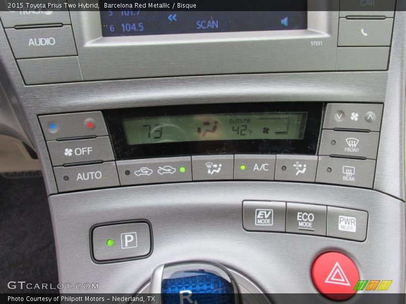 Controls of 2015 Prius Two Hybrid