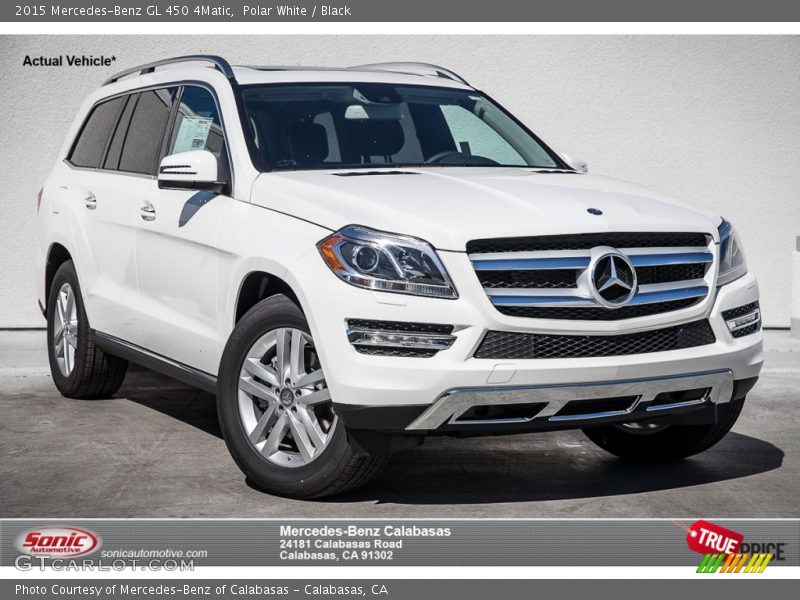 Polar White / Black 2015 Mercedes-Benz GL 450 4Matic