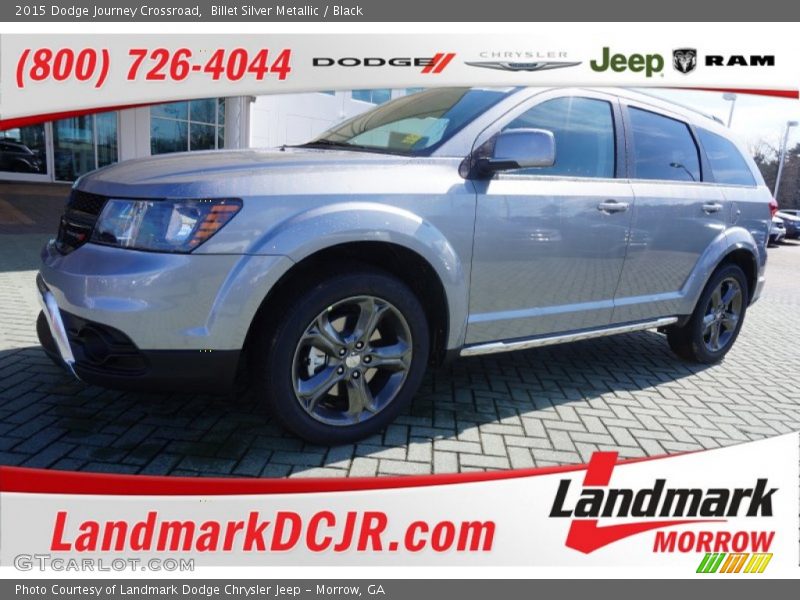 Billet Silver Metallic / Black 2015 Dodge Journey Crossroad