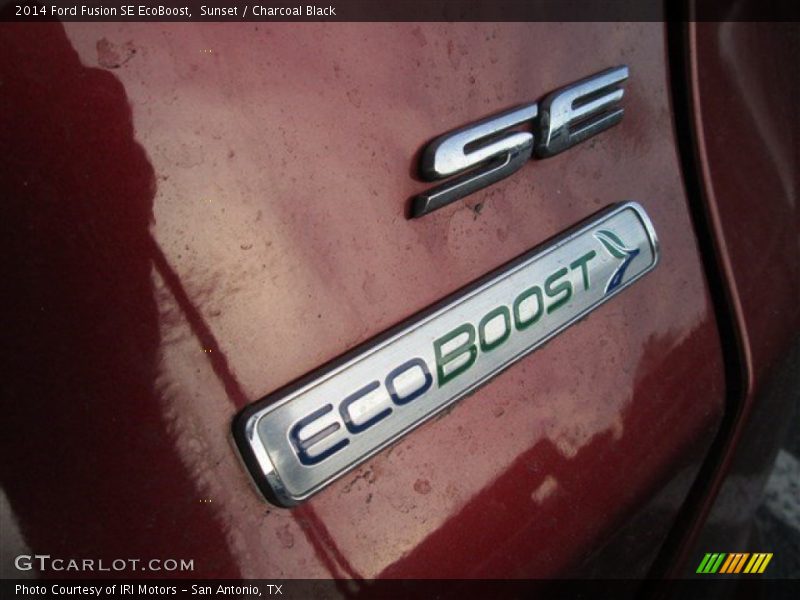 Sunset / Charcoal Black 2014 Ford Fusion SE EcoBoost