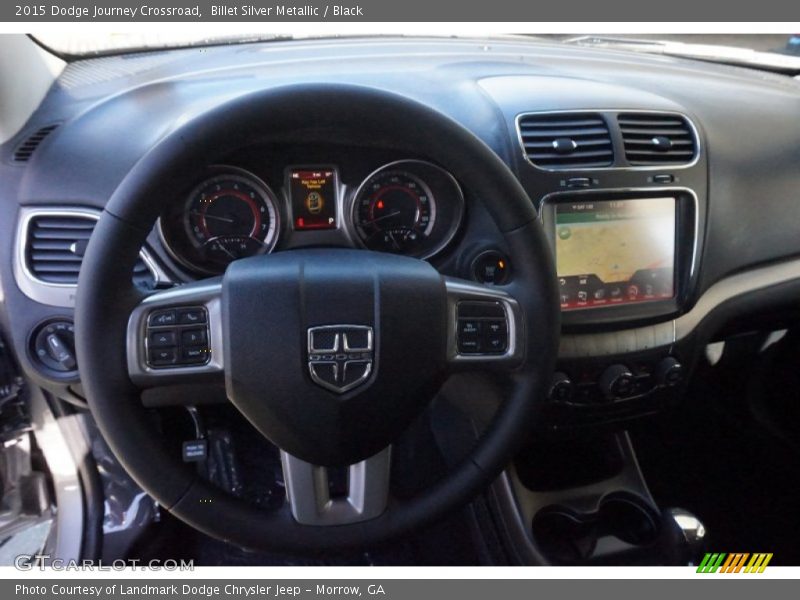 Billet Silver Metallic / Black 2015 Dodge Journey Crossroad
