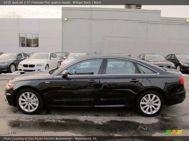 Brilliant Black / Black 2015 Audi A6 3.0T Premium Plus quattro Sedan