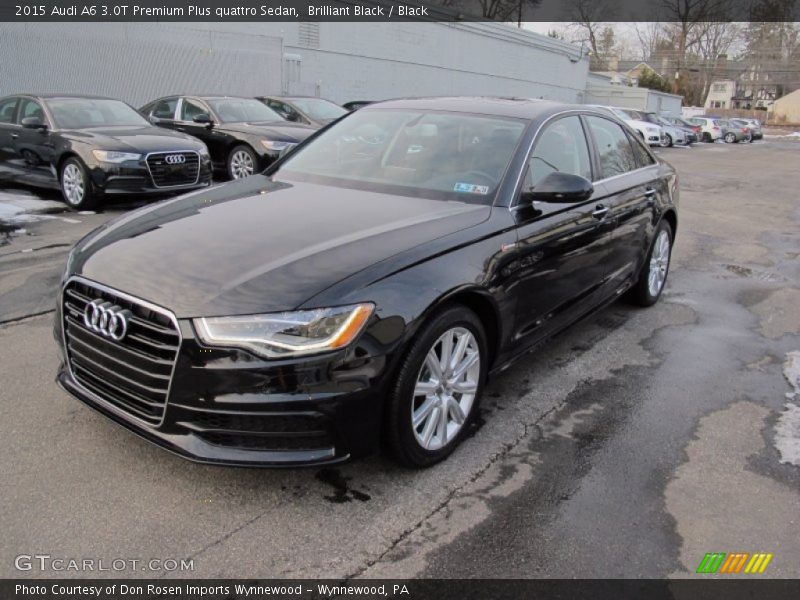 Brilliant Black / Black 2015 Audi A6 3.0T Premium Plus quattro Sedan