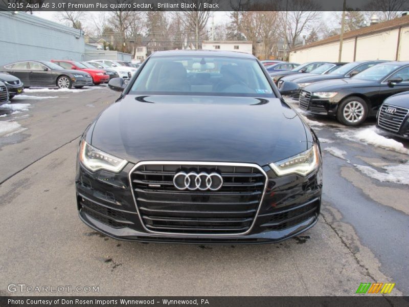 Brilliant Black / Black 2015 Audi A6 3.0T Premium Plus quattro Sedan