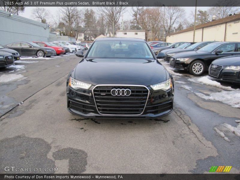 Brilliant Black / Black 2015 Audi A6 3.0T Premium Plus quattro Sedan