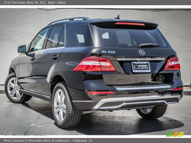 Black / Black 2015 Mercedes-Benz ML 350