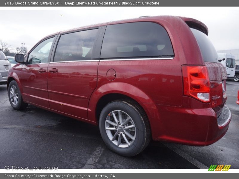 Deep Cherry Red Crystal Pearl / Black/Light Graystone 2015 Dodge Grand Caravan SXT