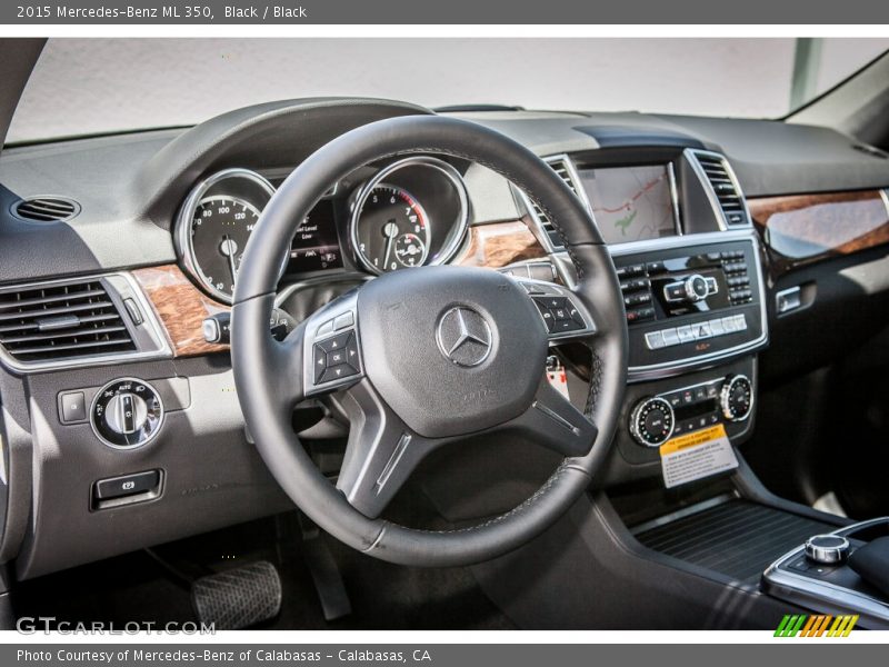 Black / Black 2015 Mercedes-Benz ML 350