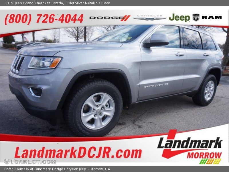 Billet Silver Metallic / Black 2015 Jeep Grand Cherokee Laredo