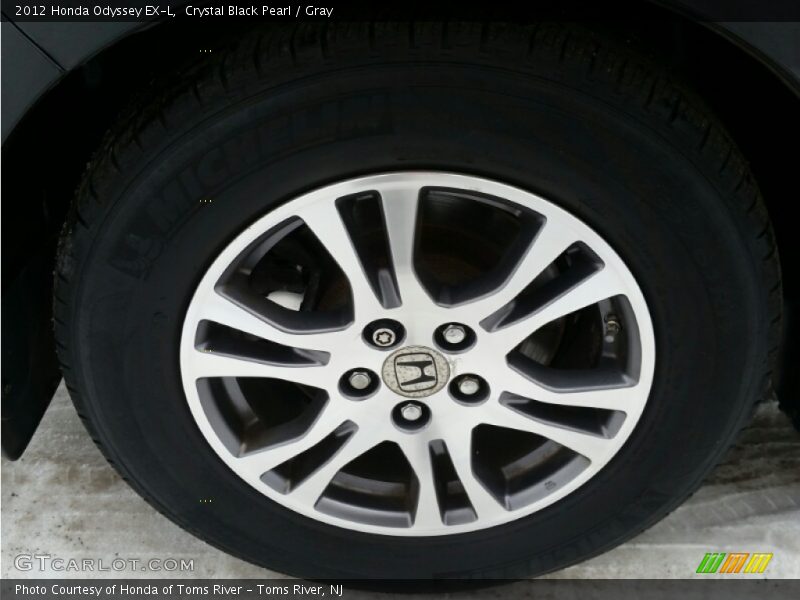 Crystal Black Pearl / Gray 2012 Honda Odyssey EX-L