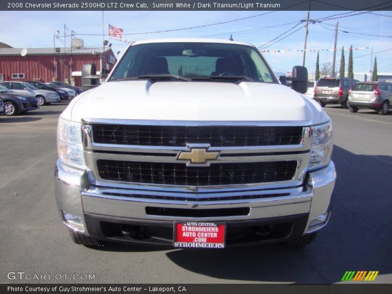 Summit White / Dark Titanium/Light Titanium 2008 Chevrolet Silverado 2500HD LTZ Crew Cab