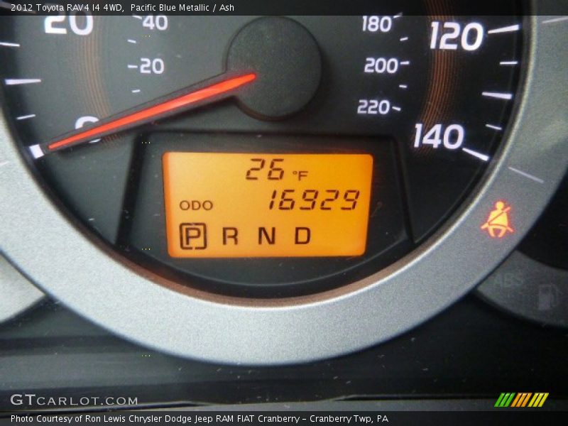 Pacific Blue Metallic / Ash 2012 Toyota RAV4 I4 4WD