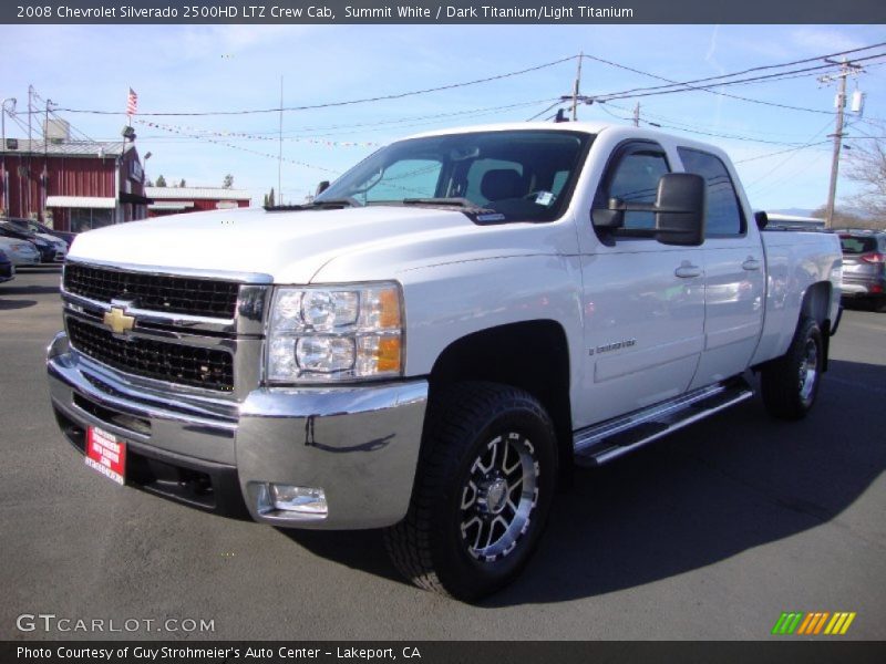Summit White / Dark Titanium/Light Titanium 2008 Chevrolet Silverado 2500HD LTZ Crew Cab