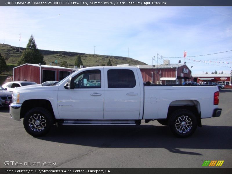 Summit White / Dark Titanium/Light Titanium 2008 Chevrolet Silverado 2500HD LTZ Crew Cab
