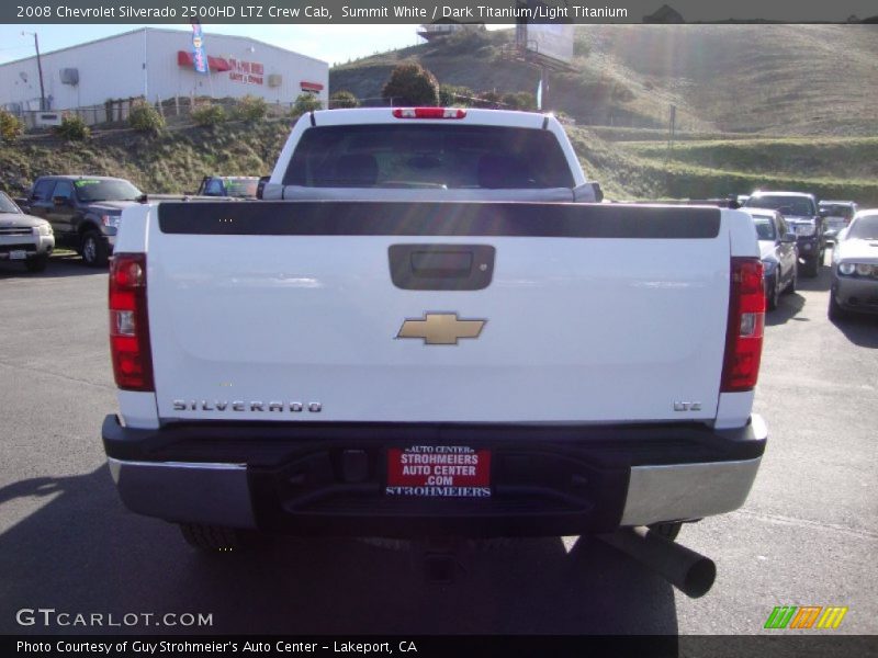 Summit White / Dark Titanium/Light Titanium 2008 Chevrolet Silverado 2500HD LTZ Crew Cab