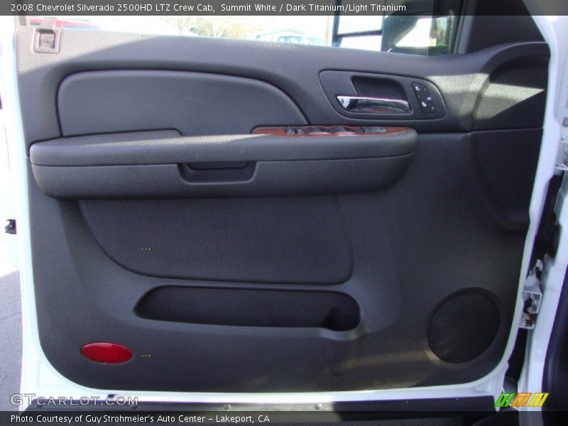 Summit White / Dark Titanium/Light Titanium 2008 Chevrolet Silverado 2500HD LTZ Crew Cab
