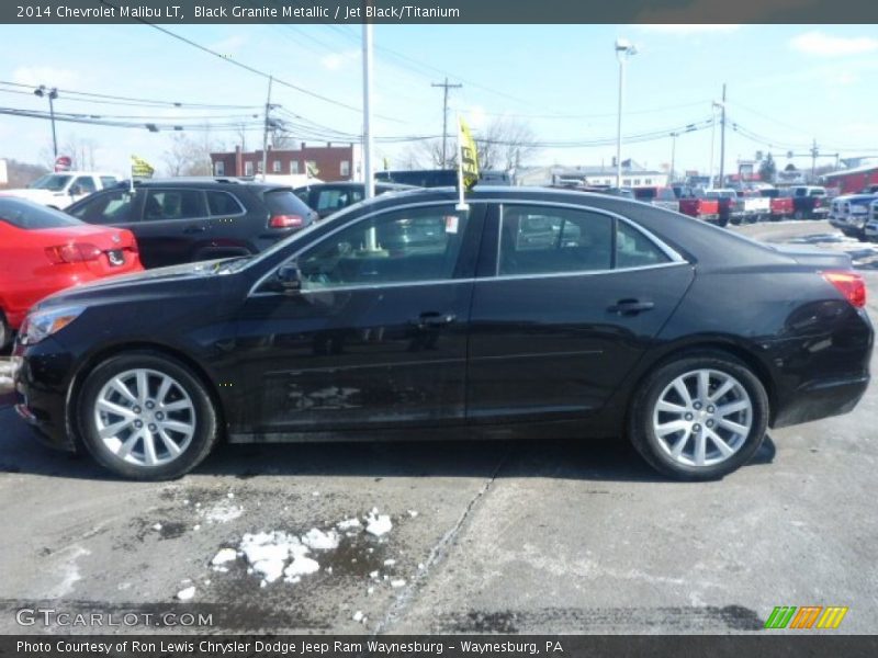 Black Granite Metallic / Jet Black/Titanium 2014 Chevrolet Malibu LT