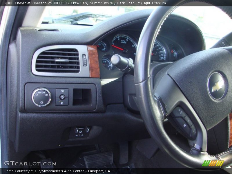 Summit White / Dark Titanium/Light Titanium 2008 Chevrolet Silverado 2500HD LTZ Crew Cab