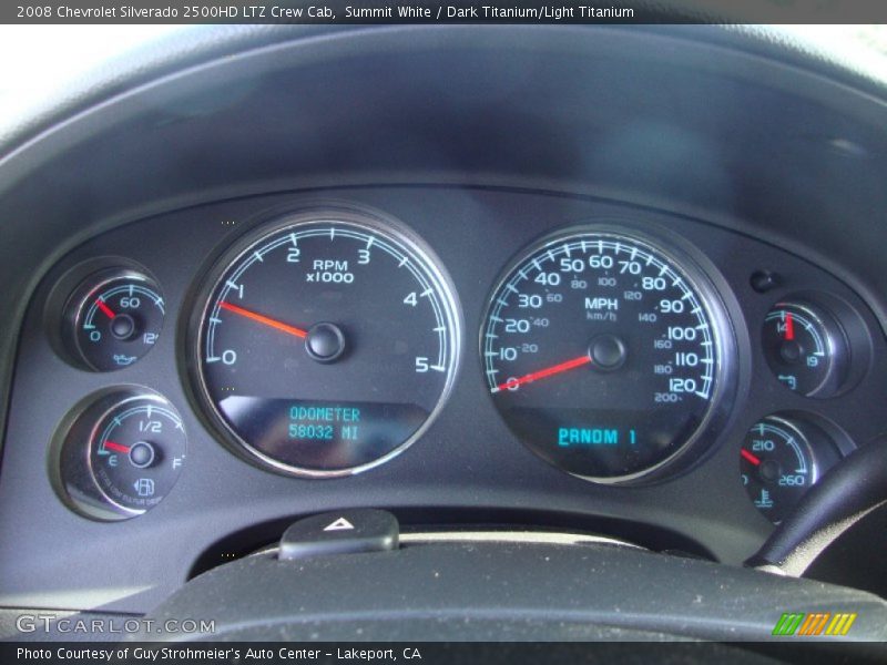 Summit White / Dark Titanium/Light Titanium 2008 Chevrolet Silverado 2500HD LTZ Crew Cab