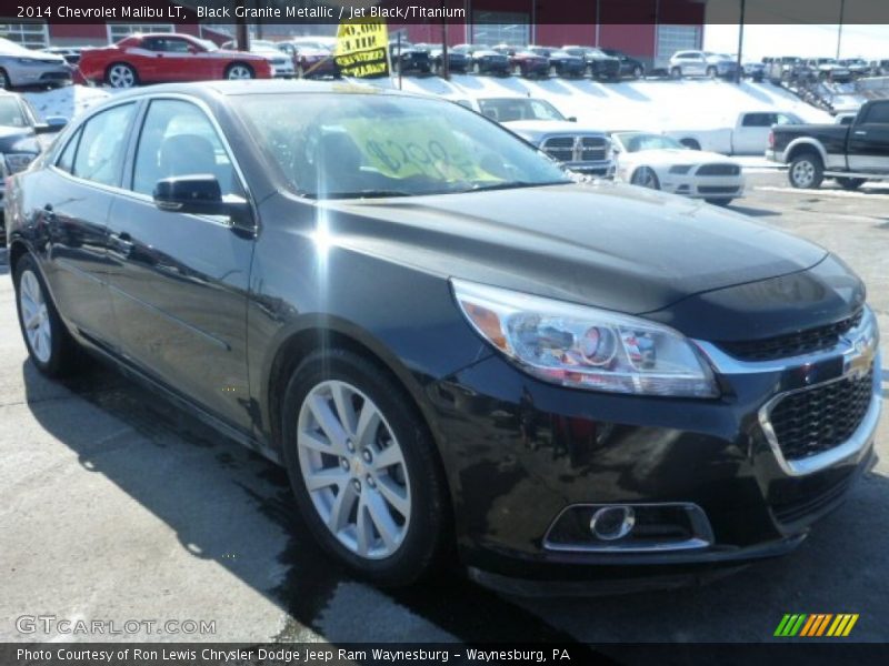 Black Granite Metallic / Jet Black/Titanium 2014 Chevrolet Malibu LT