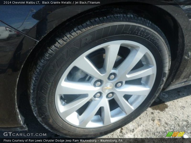 Black Granite Metallic / Jet Black/Titanium 2014 Chevrolet Malibu LT