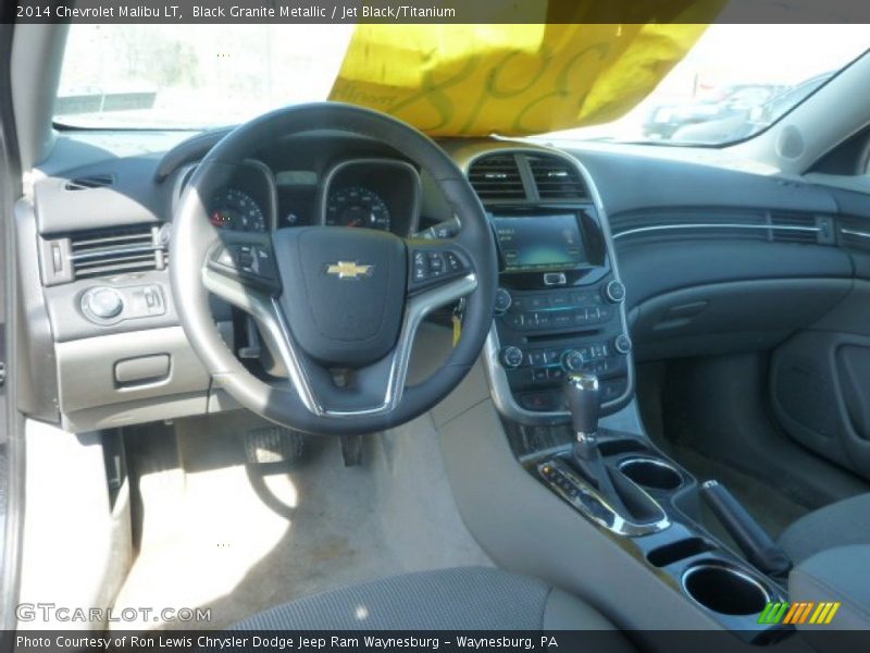 Black Granite Metallic / Jet Black/Titanium 2014 Chevrolet Malibu LT