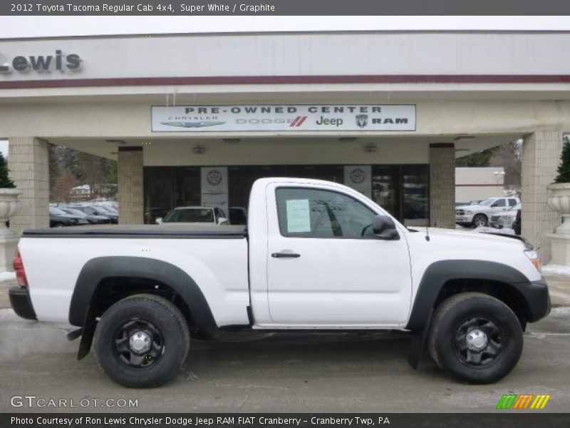 Super White / Graphite 2012 Toyota Tacoma Regular Cab 4x4
