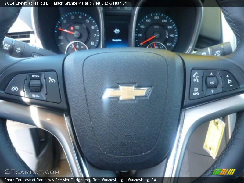 Black Granite Metallic / Jet Black/Titanium 2014 Chevrolet Malibu LT