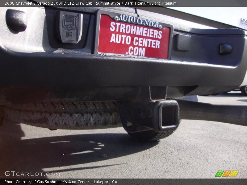 Summit White / Dark Titanium/Light Titanium 2008 Chevrolet Silverado 2500HD LTZ Crew Cab