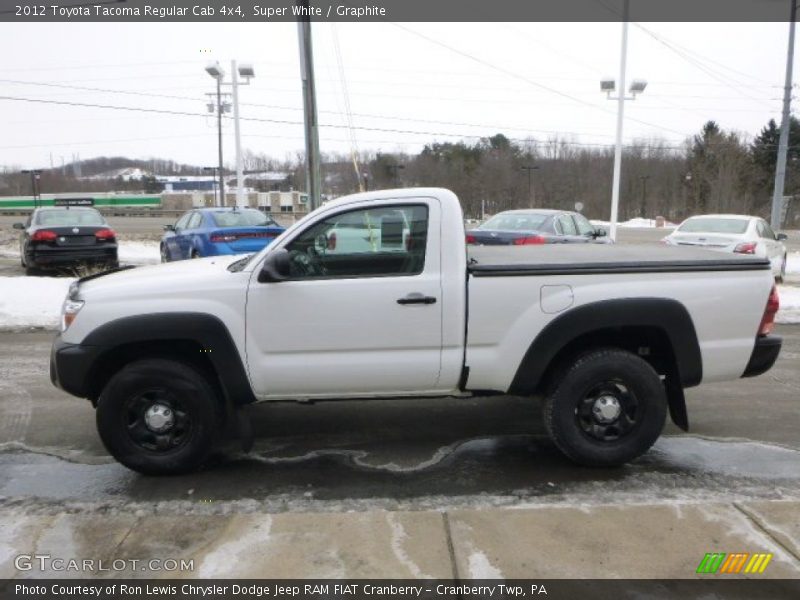 Super White / Graphite 2012 Toyota Tacoma Regular Cab 4x4