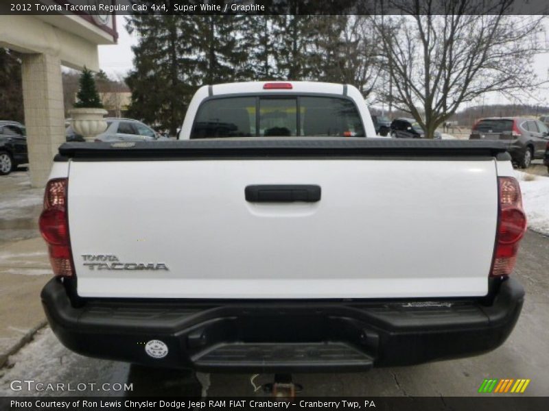 Super White / Graphite 2012 Toyota Tacoma Regular Cab 4x4