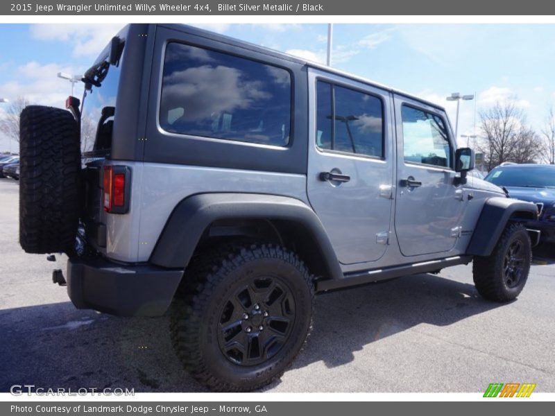 Billet Silver Metallic / Black 2015 Jeep Wrangler Unlimited Willys Wheeler 4x4