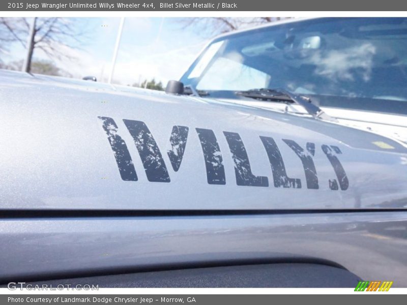 Billet Silver Metallic / Black 2015 Jeep Wrangler Unlimited Willys Wheeler 4x4