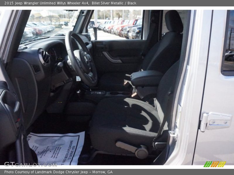 Billet Silver Metallic / Black 2015 Jeep Wrangler Unlimited Willys Wheeler 4x4
