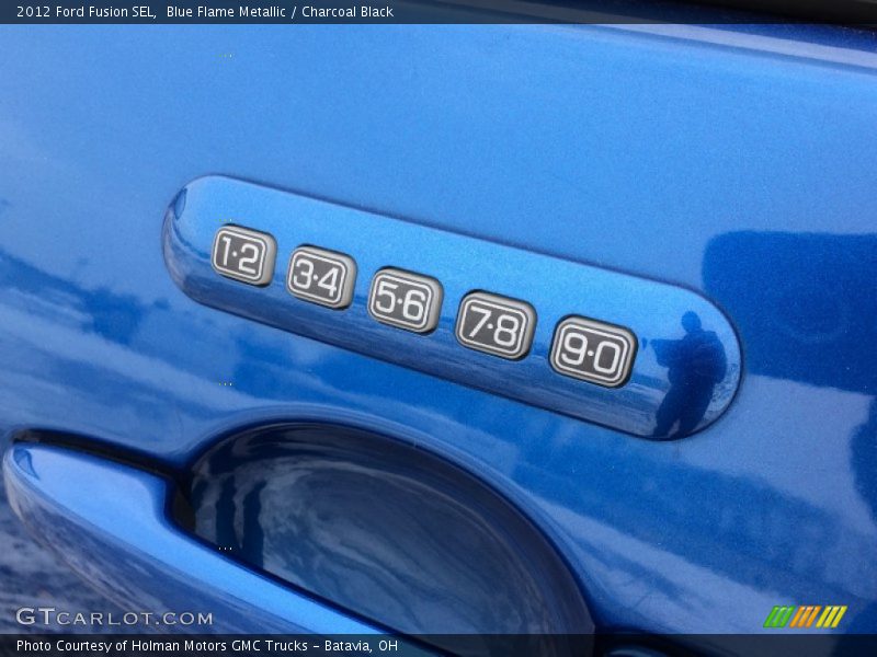 Blue Flame Metallic / Charcoal Black 2012 Ford Fusion SEL
