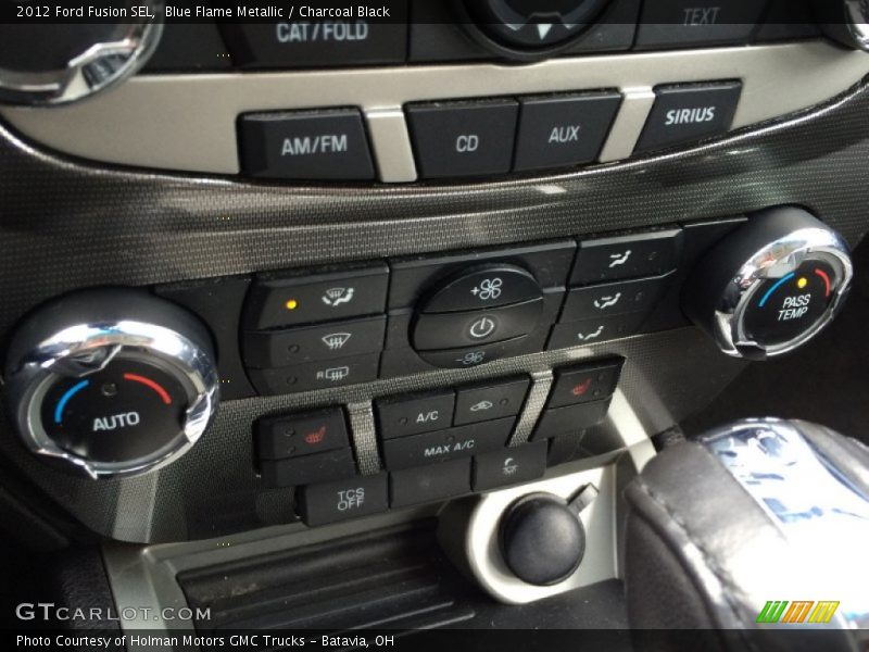 Blue Flame Metallic / Charcoal Black 2012 Ford Fusion SEL