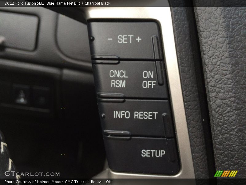 Blue Flame Metallic / Charcoal Black 2012 Ford Fusion SEL