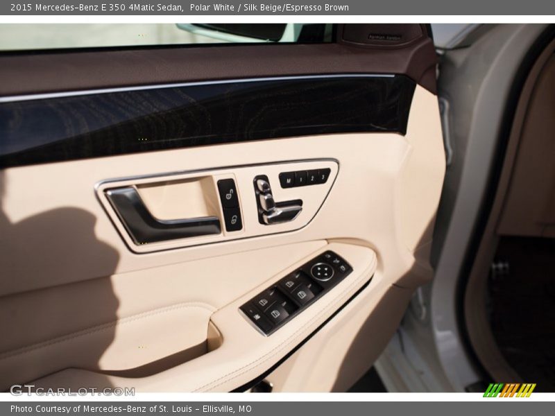 Polar White / Silk Beige/Espresso Brown 2015 Mercedes-Benz E 350 4Matic Sedan