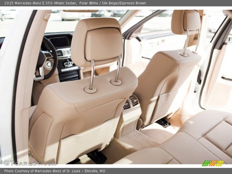 Polar White / Silk Beige/Espresso Brown 2015 Mercedes-Benz E 350 4Matic Sedan