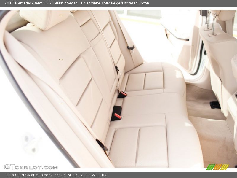Polar White / Silk Beige/Espresso Brown 2015 Mercedes-Benz E 350 4Matic Sedan