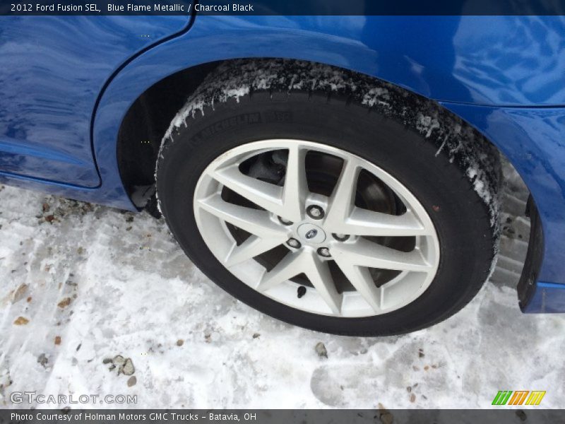 Blue Flame Metallic / Charcoal Black 2012 Ford Fusion SEL