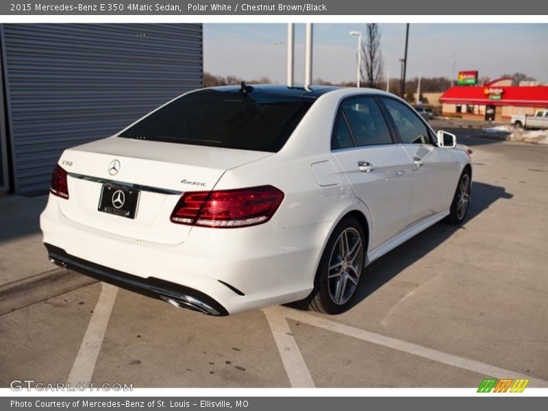 Polar White / Chestnut Brown/Black 2015 Mercedes-Benz E 350 4Matic Sedan