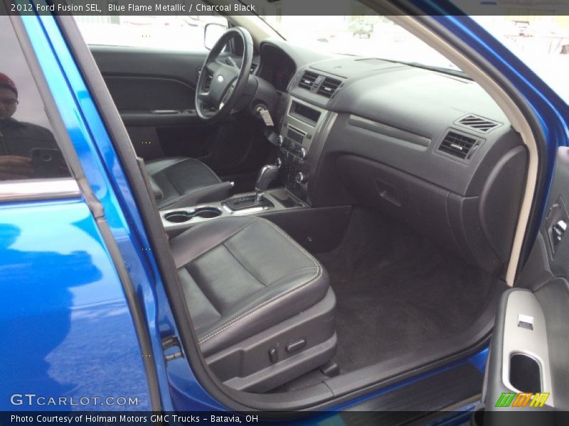 Blue Flame Metallic / Charcoal Black 2012 Ford Fusion SEL