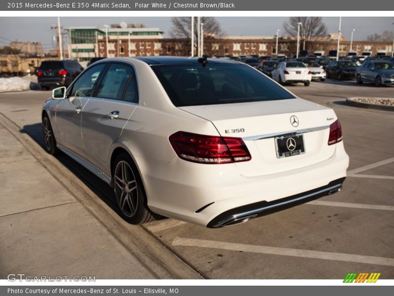 Polar White / Chestnut Brown/Black 2015 Mercedes-Benz E 350 4Matic Sedan